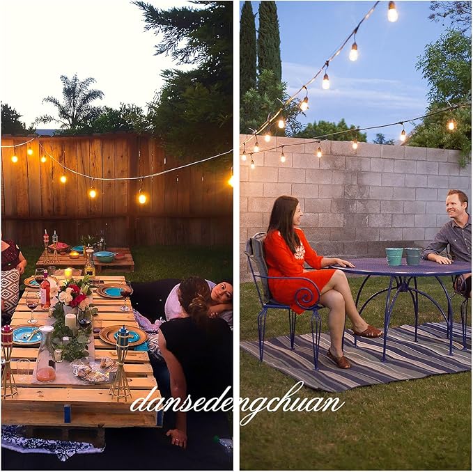 GANA 12V Low Voltage & Safe LED Outdoor String Lights,32FT 10 Shatterproof Bulbs, 2200K Warm White Pergola Lights | Lumora
