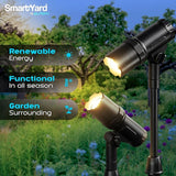 Outdoor Solar Spotlight, 2 Pack with 15" Panel - Waterproof LED, Easy to Install, Adjustable Height Outdoor Solar | Lumora
