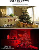 L LOHAS LED Red Spotlight Outdoor, Tree Spot Lights for Yard, Auto On/Off 5W 120V Landscape Lighting for House | Lumora
