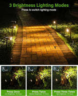 Solar Spot Lights Outdoor, Solar Lights Outdoor Waterproof IP65, 3 Brightness Modes Dusk to Dawn Landscape | Lumora