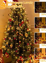 Christmas String Lights 600LED 98FT, Waterproof String Lights with Remote and Timer, 8 Modes Dimmable Christmas | Lumora