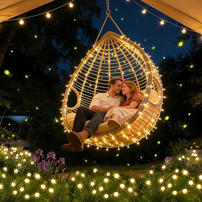 Solar Lights Outdoor Waterproof,Garden Patio Decorative Lights,Firefly Lights for Patio Lawn,Landscape Lighting | Lumora