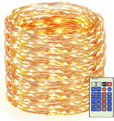 Decute 164FT 500LED Christmas Fairy String Lights Dimmable with Remote Control Copper Wire Starry Lights with UL | Lumora