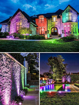 ZUCKEO Low Voltage Landscape Lighting RGB Well Lights Landscape LED In Ground Light, Outdoor Color Changing | Lumora