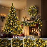 ZAIYW C9 Christmas Lights String, 66ft 100 LED Strawberry String Lights UL Plug C9 String Lights Green Wire | Lumora