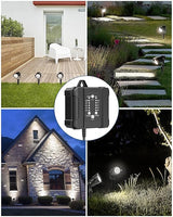 HIBOITEC Low Voltage Landscape Lighting 1200LM 12W with Connectors 100W Transformer - Outdoor Security Flood Light | Lumora
