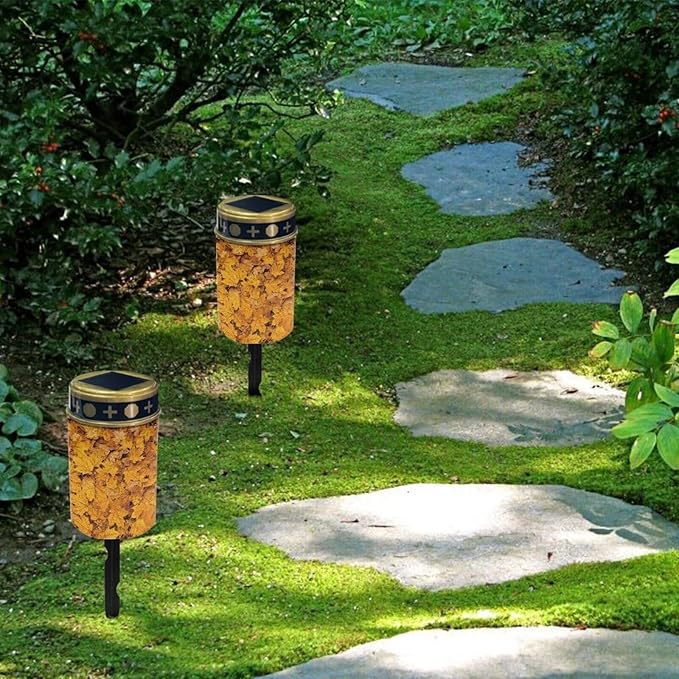 Maple Leaf Solar Powered Lights Solar Path Lights Outdoor Waterproof Outdoor Pathway Lights Solar Powered Outdoor Lights Landscape Lighting & Accessories for Fall Deor
