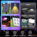Solar Spot Lights Outdoor Color Changing, [7 Mode/6 Pack] Christmas Landscape Spotlights, Solar Lights Outdoor | Lumora