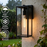 Bestshared Outdoor Wall Lantern, 13.4IN Tall Wall Sconce Light, Anti-Rust Front Door Mount Lighting,Modern Outside | Lumora