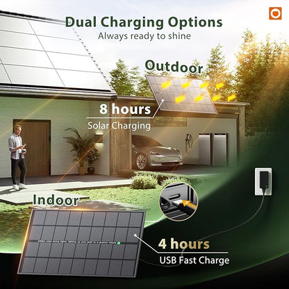 addlon 102FT(96+6) Solar String Lights and Telescopic Extension Pole for Hanging Christmas Lights
