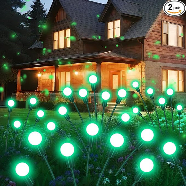 Solar Garden Lights Outdoor Waterproof, 2 Pack 16 LED Swaying Light Firefly Light Outdoor Decor Lights for Pathway | Lumora