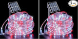 JMEXSUSS 200 LED Solar Rope Lights, 72ft IP 65 Outdoor Waterproof Christmas Lights with 8 Modes, Red and White for | Lumora