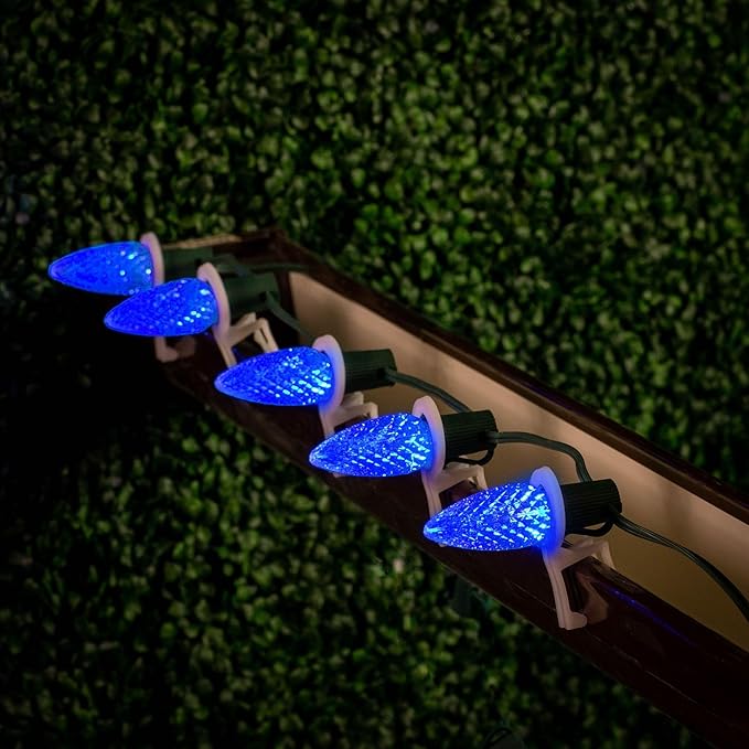Novelty Lights 500CT Ultra Bright Dimmable Outdoor C9 LED Faceted Christmas Light Replacement Bulbs Decorative LED | Lumora