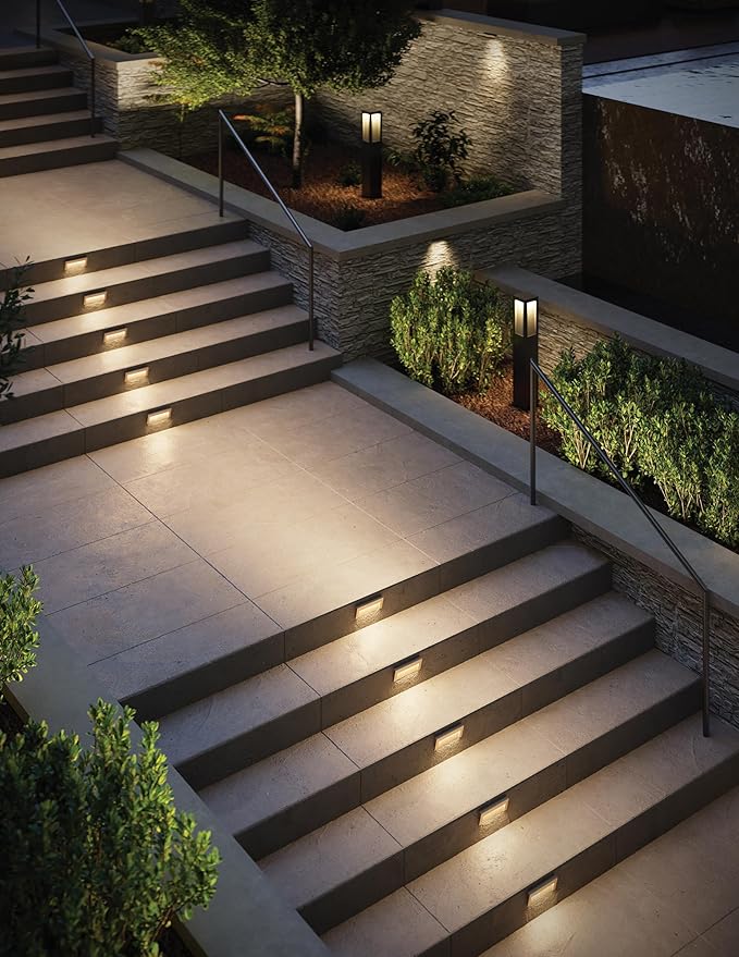 Hinkley Landscape Lighting LED Taper Deck Sconce, Horizontal, White – Add Security to Outdoor Living Spaces with Ultra-Durable Deck Lights – 12-Volt, White Finish, Integrated LED Engine, 1553SW