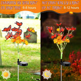 Riakrum 12 Pack Dia De Los Muertos Outdoor Decorations, Solar Marigold Lights with Monarch Butterflies Garden | Lumora