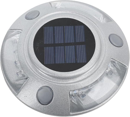 Driveway Dock Light, 800m Visible Distance Silver Solar Dock Light, Pathway Working Time Up to 8-10 Hours (Green Light)
