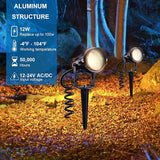 SUNVIE 12W Low Voltage Landscape Lighting Landscaping Lights with Connectors Outdoor LED Landscape Light 3000K | Lumora