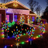 Upgraded 6 Packs 120 LED C6 Solar Christmas Lights, Christmas Decorations Outdoor Yard Lights, 8 Modes Waterproof | Lumora
