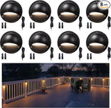 LED Deck Lights - Outdoor Landscape 12V Waterproof Lighting, Low Voltage Step Lights, Warm White & Cool White | Lumora