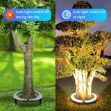 Solar Light Up Palm Tree Outdoor,Warm Light Super Bright 32 LED 5 V 12000mAh Landscape Spotlights for Big Tree&Palm | Lumora