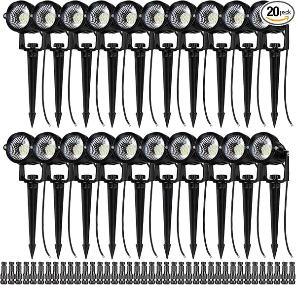 12W Landscape Lights Low Voltage LED Landscape Lighting Spotlight Waterproof Garden Pathway Christmas Decorative | Lumora