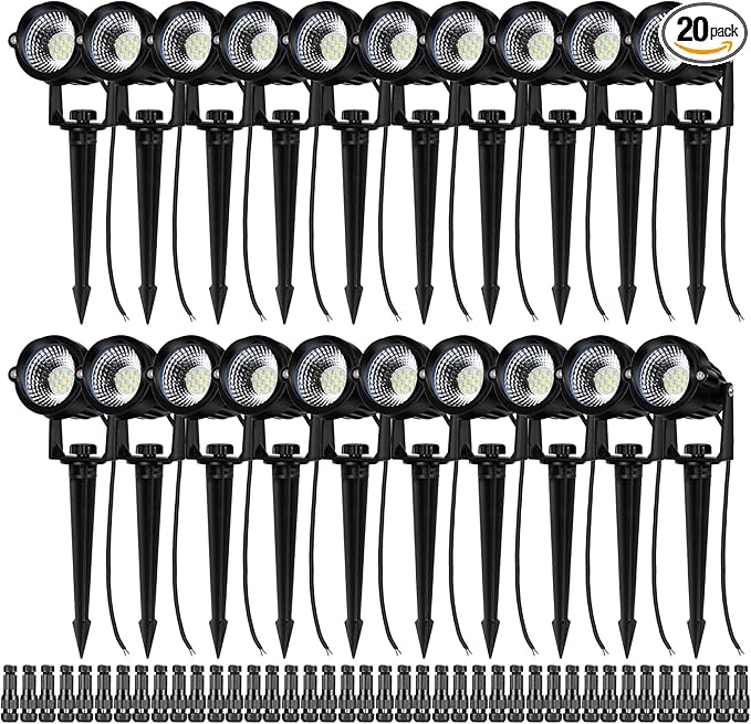 12W Landscape Lights Low Voltage LED Landscape Lighting Spotlight Waterproof Garden Pathway Christmas Decorative | Lumora