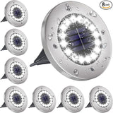 NFESOLAR Solar Lights Outdoor with 16 LEDs, Bright Solar Ground Lights Outdoor Waterproof for Yard Garden Lawn | Lumora