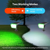 Consciot Solar Spot Lights Outdoor, 30 LEDs Waterproof Color Changing Solar Lights, 2 in 1 Adjustable Wall Lights | Lumora