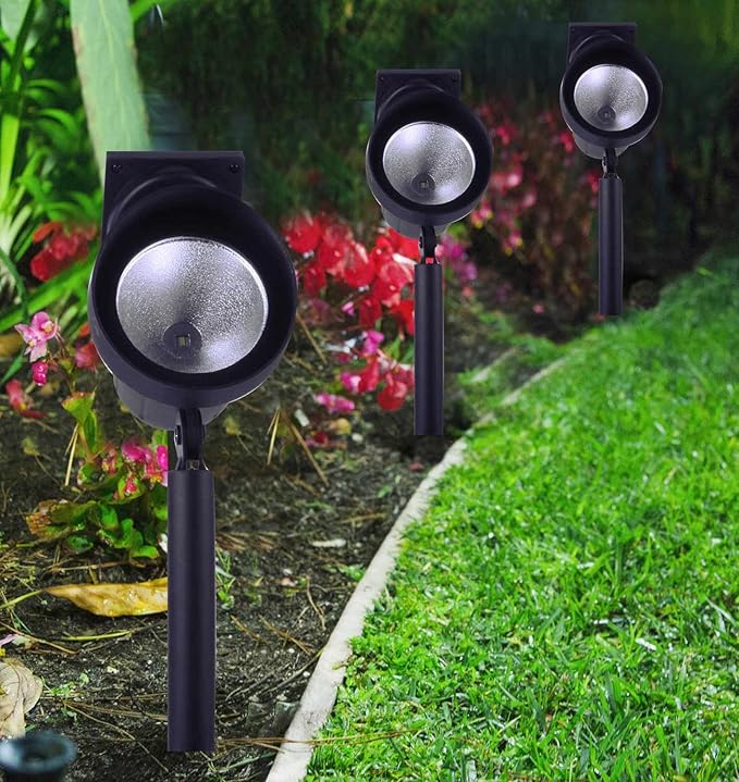 Crosslight Outdoor Solar Warm White LED Weatherproof Spot Light for Gardens, Walkways, Patios and Yards - 15 Lumens | Lumora