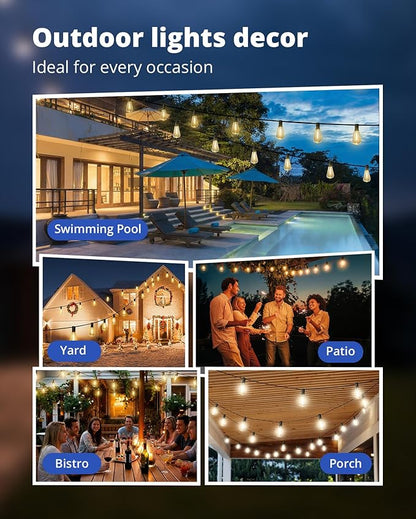 VIPAR 25FT ST38 String Lights and 100FT ST38 Patio Lights
