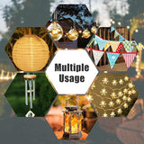 Suchtale 8.5FT Poles for String Lights with Forks, 4 Pack Metal Stands with Hooks & 5-Prong Base for Garden, Patio | Lumora