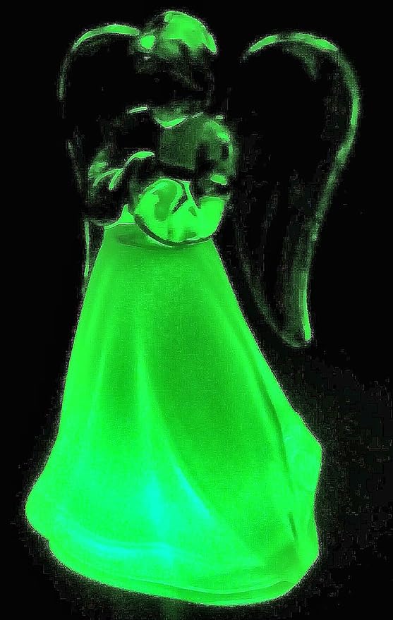 Acrylic Solar Angel Lights with A Frosted Skirt Solar Garden Stake - Box of 2