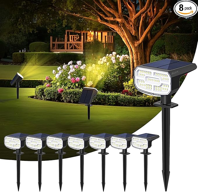 Solar Lights Outdoor Waterproof IP65,Auto On/Off, 2700K 2 Lighting Modes, Super Bright LED, Solar Powered Yard | Lumora