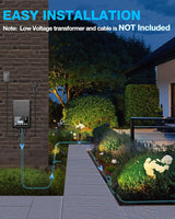SUNVIE 6W Low Voltage Landscape Lighting LED Landscaping Lights Warm White Low Voltage Lighting Waterproof | Lumora