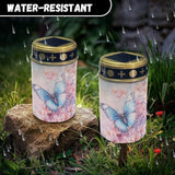 Butterfly Flower Solar Lights for Cemetery Gravesite Outdoor Solar Lights for Yard Decorative Cemetery Candle | Lumora