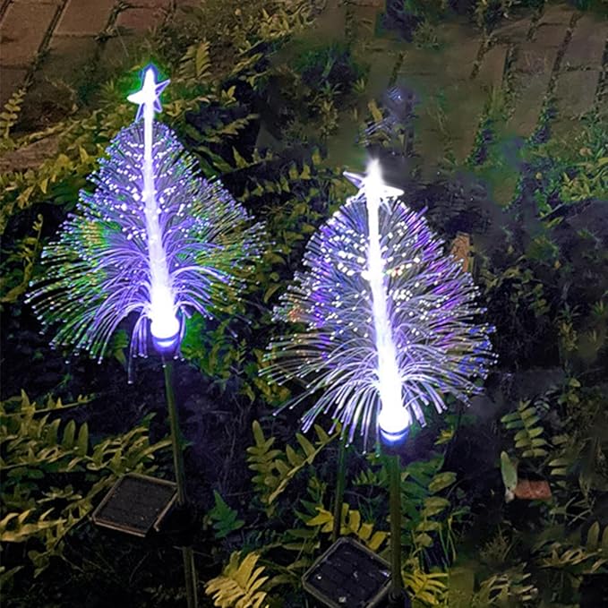 Solar Garden Lights - Waterproof Color Changing | LED Lights with Garden Stake | For Paths Parties Balconies Terraces Halloween Patios Porches Driveway Lawn Party
