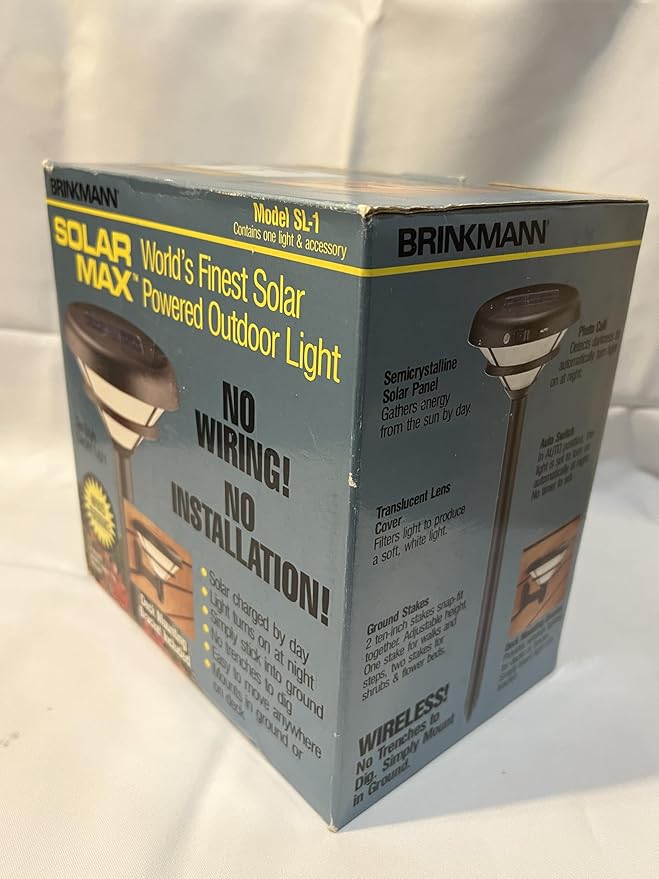 Brinkmann Solar Max Model SL-1 Tier-Style Garden Light