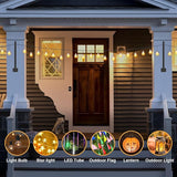 Suchtale Wall Mounted String Light Pole, Fence Extender with Clip and Bracket,Outdoor String Lights Hangers, Wall | Lumora