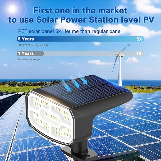 Solar Lights Outdoor Waterproof IP65,Auto On/Off, 2700K 2 Lighting Modes, Super Bright LED, Solar Powered Yard | Lumora