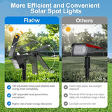 Solar Spot Lights Outdoor Color Changing, [7 Modes/8 Pack] Christmas IP67 Waterproof Landscape Spotlights, Dusk to | Lumora