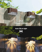 JACKYLED Solar Fence Lights 16 Pack Outdoor Solar Deck Light IP65 Waterproof Solar Step Lights Outdoor Lighting for | Lumora