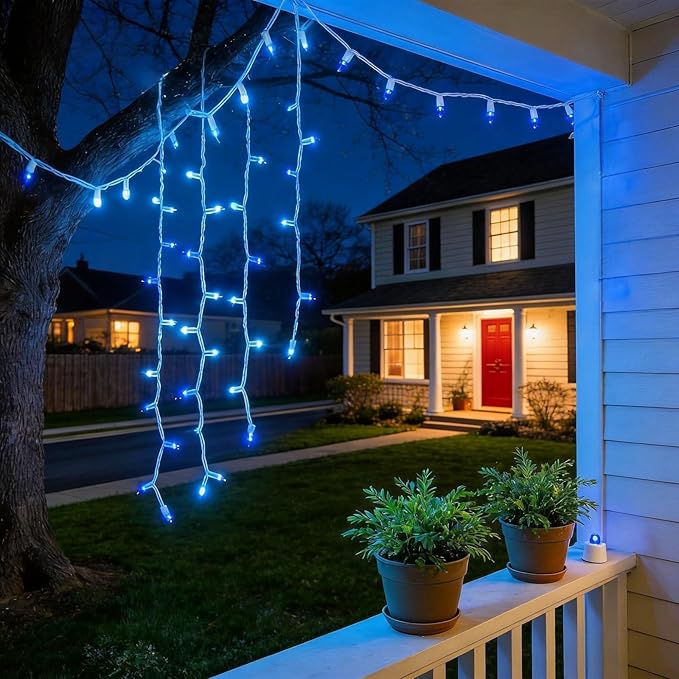 150 LED Blue Christmas Lights, UL Listed and Commercial Grade White Wire String Lights 50 FT, for Indoor and | Lumora