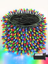 1000 LED Multicolored Christmas Lights Indoor Outdoor, Super Long 330 FT Green Wire String Lights with Memory & | Lumora