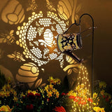 Solar Watering Can Outdoor Lights Garden Decor,Bee Hanging Lantern Waterproof Landscape Lights Outside Decoration | Lumora