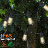 S14 Patio String Lights, 100FT Outdoor Patio String Light with 35 Clear LED Bulbs (2 Spare), UL Certified | Lumora