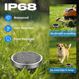 Peasur Mini Solar Ground Lights Outdoor, 4 Pack Flat Solar Powered Disc Lights, IP68 Waterproof, Anti-Rust | Lumora