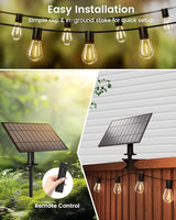 Torkase 100FT LED Outdoor String Lights with 25+2 S14 Shatterproof Bulbs, Commercial Grade Waterproof Patio Lights | Lumora