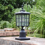 Kemeco ST4224Q-A Solar Post Light Outdoor, Landscape Led Squared Frame Fixture with 3" Pier Mount Base for Garden | Lumora