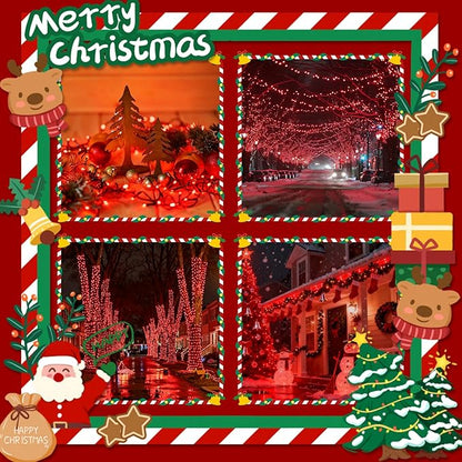 2026 New Voice Control 88ft 240LED Smart Valentine String Lights Outdoor/Indoor | String Lights with Remote, 12Modes, 7Voice Commands & Timers, Valentine Twinkle Light for Wedding Party Decor (Red)