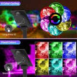 T-SUNUS RGB Solar Landscape Spotlights Christmas, Color Changing Spot Light Outdoor IP65 Waterproof Garden Lights | Lumora